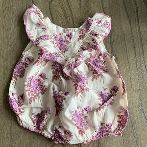 Pink chicken romper